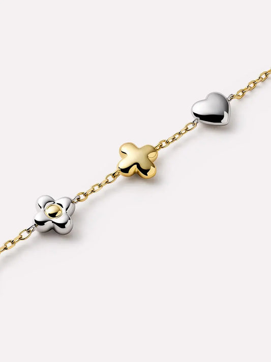 Elegantes Gold-Charm-Armband